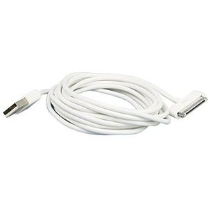 DAM DM118 kabel voor Apple iPhone 4 (3 m) wit