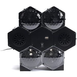 PARTY TIME, LA10484, 5V Disco Projector Speaker, Compact size of 24 x 25.5 x 9 cm, Festive LED lighting, High quality integrated speaker, Easy to use, modern and attractive design