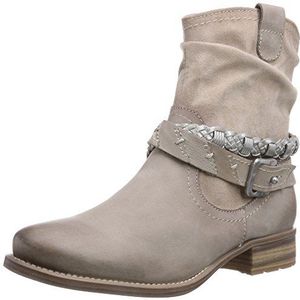 Jana 25420 dames biker boots, Grijs Truffle Comb, 38.5 EU Breed