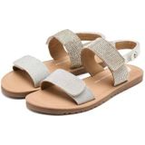 GIOSEPPO Ludington Platte sandalen voor meisjes, zilver, maat 26, Foema gorro graduación, 26 EU