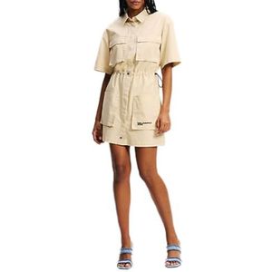 KARL LAGERFELD JEANS Utility Dress, Wood Ash, L, Wood Ash, L