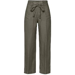 BRAX Dames Style Maine S Pure Linen broek, kaki, 40, kaki, 31W / 32L