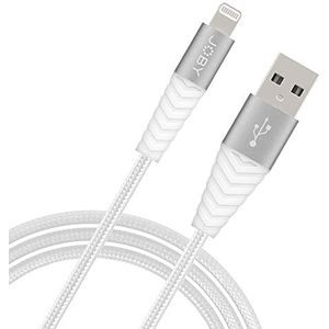 JOBY USB Lightning-kabel, laad- en synchronisatiekabel, 1,2 m lengte, wit, compatibel met iPhone, iPad en iPod, MFi-gecertificeerd, USB-A naar Lightning-kabel