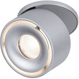 Paulmann 93374 LED inbouwlamp Spircle 78mm incl. 1x8,0 W warmwit chroom mat aluminium verlichting 3000 K