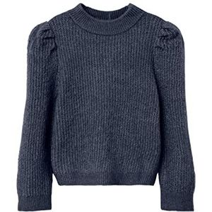 NAME IT Girl's NMFRHIS LS Knit Camp Trui Sweater, Dark Sapphire, 92, Dark Sapphire, 92 cm