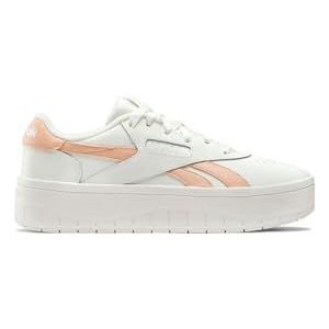 Reebok Dames Court Advance Surge Tennisschoenen, Krijt/Wit/WASHEDCLAY, 5.5 UK, Krijt Wit Washedclay, 38.5 EU