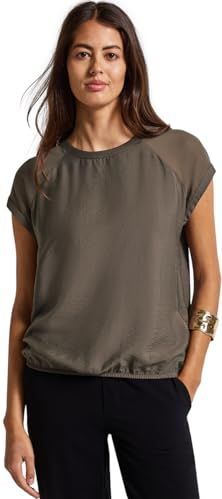 Street One - Blouseshirt - Blauw - Viscosemix