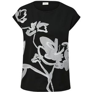 s.Oliver BLACK LABEL Dames T-shirt mouwloos met print op de voorkant, 99d2, 36