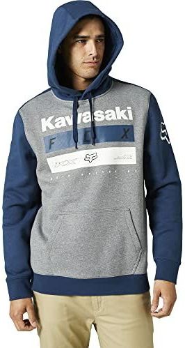 Fox Racing - Kawasaki - Pullover Fleece Capuchon-Sweatshirt - Donker Indigoblauw