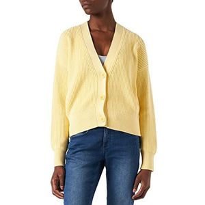 HUGO Sindella gebreide jas voor dames, Light/Pastel Yellow744, XL