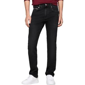 Tommy Hilfiger Heren Slim Bleecker PSTR Crow Zwart MW0MW37371 Slim, Denim (Crow Black), 28W/30L, Denim (kraai zwart), 28W / 30L