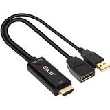 Club3D CAC-1331 - HDMI naar DisplayPort 1,2 4K60Hz M/F actieve adapter