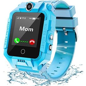 LiveGo Kids Smartwatch 4G, Waterdichte en Veilige Smartwatch met 360 ° Roterende GPS-tracker Oproep SOS-Camera WiFi 4-12 Jaar Oude Student Verjaardagscadeau