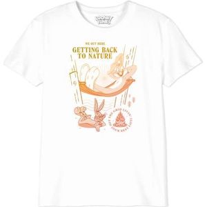 cotton division T-shirt voor jongens, Wit, 8 Jaren