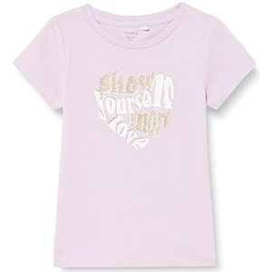 Bestseller A/S Meisjes NMFJESSI SS TOP T-shirt, Rose Tan, 92, Rose tan., 92 cm