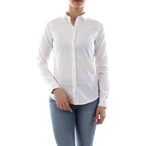 Tommy Hilfiger Shirt voor dames, Klassiek Wit, 32/Tall