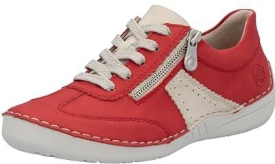 Rieker - 52521 - Veterschoenen - Rood - Leer