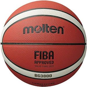 Molten BG3800-serie, binnen/buiten basketbal, FIBA goedgekeurd, maat 5