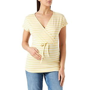 Noppies Maternity Dames Top Nursing Short Sleeve Stripe Kirby T-shirt, Straw-P927, XL