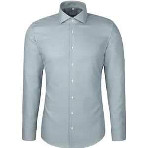 Seidensticker 945657, extra slim fit, lange mouwen, businesshemd, 38, groen, 38