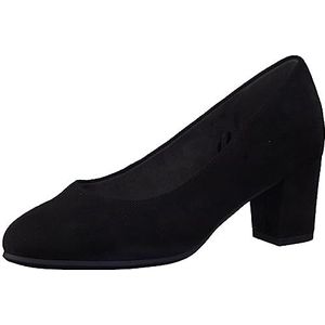 Jana Softline 8-22468-41 Comfortabele extra brede comfortabele schoen klassieke alledaagse schoenen zakelijke eenvoudige pumps, zwart, 41 EU Breed