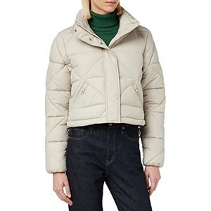 TOM TAILOR Denim Dames Cropped Puffer jas 1032684, 30026 - Cloud Grey, XXL