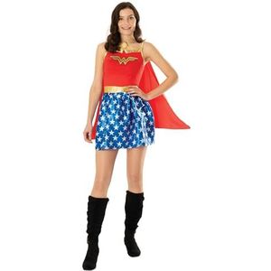 Rubie's DC Justice League Wonder Woman kostuum voor volwassenen, superheldenkostuum, maat M, UK 12-14 World Book Day