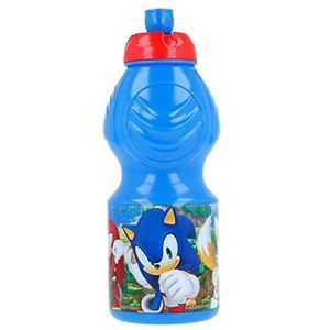 ALMACENESADAN Sportfles, meerkleurig, herbruikbaar, BPA-vrij, inhoud 400 ml, blauw