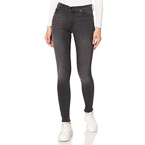 7 For All Mankind Hw Skinny Jeans voor dames, Zwart (Black Bf), 32W x 30L