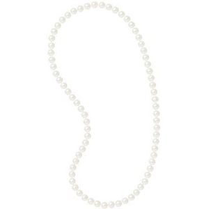 Pearls & Colors - Halfbarok zoetwater kweekparels ketting, Longueur du sautoir 60 cm, Schelp, Parel