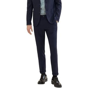 TOM TAILOR Regular Broek voor heren, 35223 - Navy Blue Houndstooth, 29W / 32L