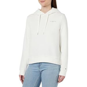 Tommy Hilfiger Dames Hoodie Logo, Wit (Ecru), XXS