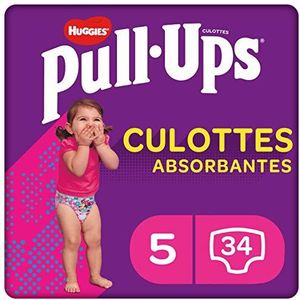 Huggies Pull Ups Explorers Absorberende Slips Maat 5 - 1,5 tot 3 jaar (12-17kg) Meisje 3x34