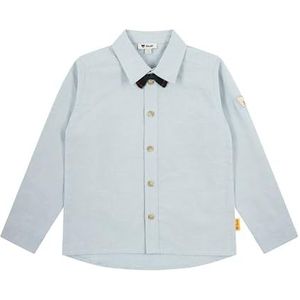 Steiff Shirt met lange mouwen EU maat 92 Celestial Blue Shirt met kraag, kinderhemd, chique en comfortabel, ook voor feestelijke gelegenheden, wasmachinebestendig, Celestial Blue, 92