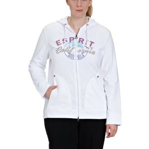 ESPRIT Sports Dames sweatshirt, D64014, wit (white 100), 46