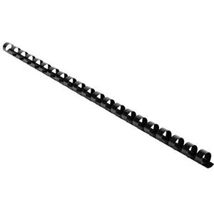 Exacompta - Ref 75301E - Bindkammen - 10mm dik, 21 ringen, geschikt voor A4-documenten, houdt ca. 40-65 vellen, gemaakt van PVC-materiaal - zwart (Pack van 100)