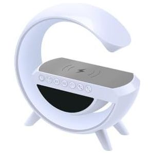 tempo di saldi Nachtlampje luidspreker met draadloos opladen met geïntegreerde USB-wekker
