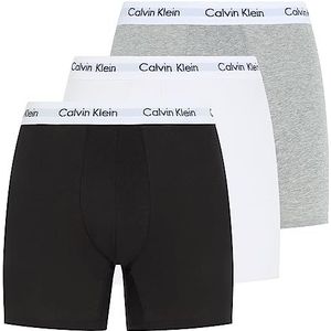 Calvin Klein Boxer Briefs heren Boxer Brief 3pk , Zwart Wit Grijs Heather , XL