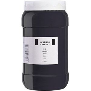 Lienzos Levante 0120524210 - Studio acrylverf, 1.000 ml container, kleur 210 zwart