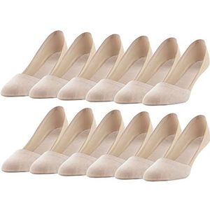 PEDS Women's Smooth Edge No Show Socks, Multipairs, Nude (12-Pairs), Shoe Size: 5-10