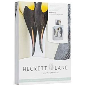 Heckett Lane Harry Duvet Cover, 100% Cotton Satin, Cloud Blue, 155 x 220 Cm, 1.0 Pieces