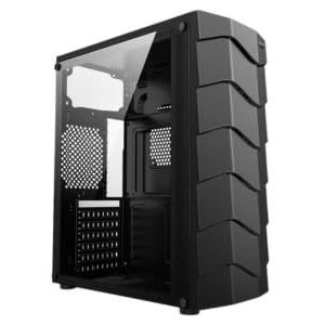 PC en laptops Machpower merk Case Gaming 1 LED RGB, 1 Ventilator RGB, 3 USB, Acryl. PANEL