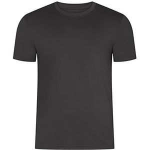 HRM Heren Zwaar Luxe Ronde Hals T-Shirt, Donkergrijs, Maat XL I Fair Trade Heren Ronde Hals T-Shirt, 195 g/m² I Duurzaam & Gemaakt van 100% Biologisch Katoen