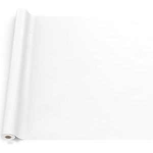 ANRO Afwasbaar tafelzeil, tuintafelkleed, voor binnen en buiten, met snijrand, 240 x 140 cm, wit