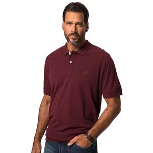 JP 1880 Heren grote maten grote maten Menswear L-8XL poloshirt, buikfit, halve mouw, piqué, tot 8 XL 825344, nougaatbruin, XXL