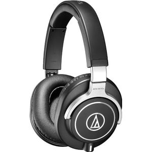 Audio-Technica M70x Professionele Studio Hoofdtelefoon voor voor studio mixen en tracking, FOH, DJing, mastering, post-productie, audio forensics en persoonlijk luisteren,Zwart