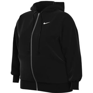 Nike DV4979-010W NSW PHNX FLC FZ OS Hoodie PL lang shirt zwart/sail 0X