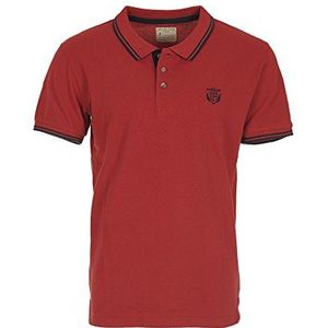 SELECTED HOMME heren t-shirt parker ss polo, Rood (Brick Red), 38