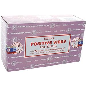 Satya Positive Vibes - wierookstokjes - 12 doosjes van 15 gram