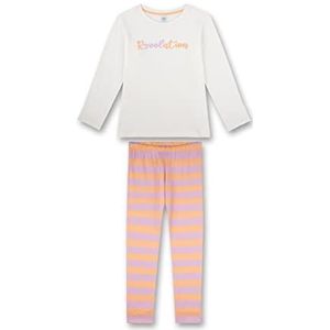 Sanetta Meisjes 245401 Pyjamaset, White Pebble, 128, wit pebble, 128 cm